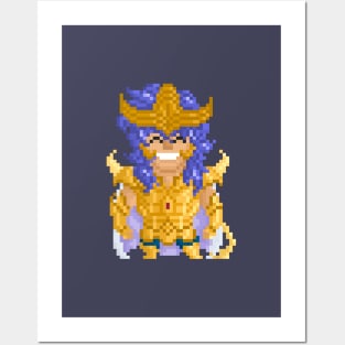 Retro Pixel Saint Seiya, Scorpio Posters and Art